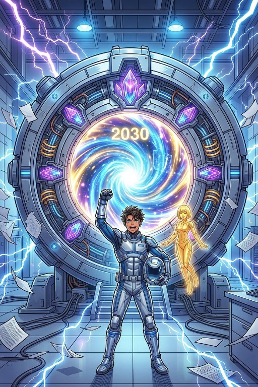 Activation de la machine à voyager dans le temps KRONOS dans le roman de science-fiction